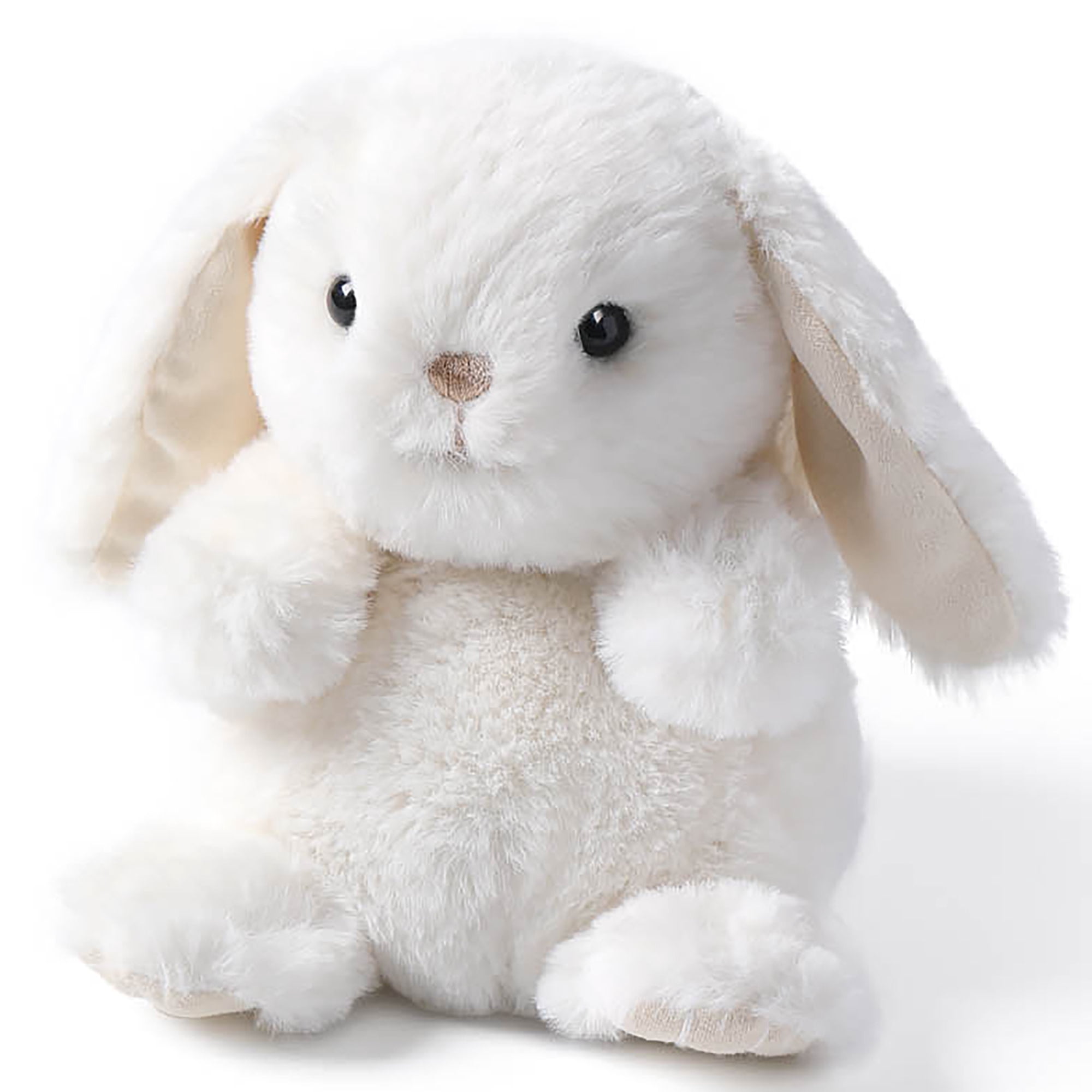 McHugs: Lazy Mini Comfort - Leveret Bunny - 6" White Stuffed Animal Plush, Soft Weighted Cuddle Toy, Cozy Comfort Play-Nap Companion, Baby-Toddler-Kid