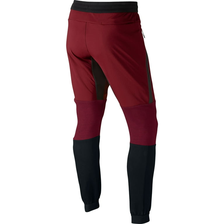 Burgundy nike tech pants sale