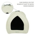 thumbnail image 5 of SUSSEXHOME Pets 13.8 x 13.8 x 13.8 Inches Washable Pet Tent Bed - Cozy Covered Small Cat Bed and Dog Igloo Bed - Dog Cave Bed and Cat House for Indoor Cats - BEIGE, 5 of 7