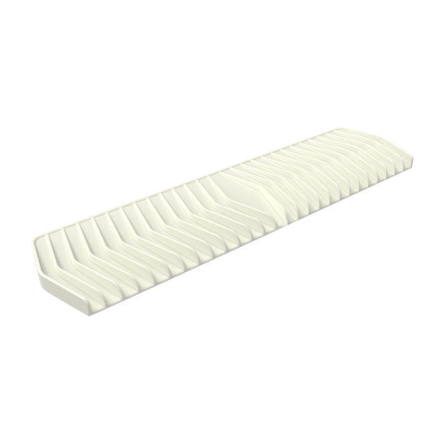 Fiudx Jabonera Inclinada, Bandeja de Drenaje de Goma Suave, Diseño Sin Perforaciones, Jabonera Portátil, Base Antideslizante, Organizador para Baño y Cocina, Fácil de Limpiar, 13,2 X 25,4 X 2 Cm