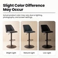 thumbnail image 6 of COLAMY Modern Adjustable Bar Stools, Set of 4 Swivel Kitchen Counter Stools, 25"-33" Height, Premium Faux Leather for 35"-45" Tables, Black, 6 of 9
