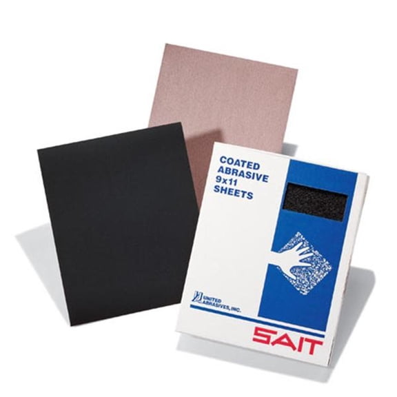 SAIT 84271 5-1/2X9 Waterproof Silicon Carbide Sanding Sheets 1200C Grit|Pkg.100