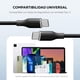 thumbnail image 5 of Cable de Carga USB C Mubitech Negro Carga Rápida 65 W Tipo C Magnético de Nailon Trenzado Compatible, 5 of 9
