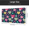 thumbnail image 4 of XMXT Non-Slip Gaming Mouse Pad, Cartoon Knit Love Print Mousepad Computer Keyboard Mats Desk Pads Office Decor Accessories, 15.8"x29.5", 4 of 8