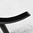 thumbnail image 4 of GDF Studio Acamar Polyester and Birch Wishbone Accent Chair, White + Black, 4 of 13