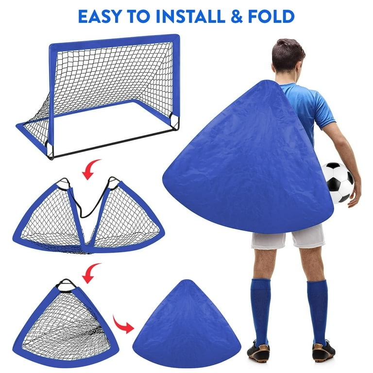 LNOW Portable Soccer Goals Set, 4' x 3' ft photo 8