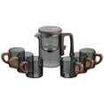 thumbnail image 1 of HAOMONZEN Water Separation Glass Teapot with Wooden Handle Teapot Glass Teapot with Infuser Magical Teapot Glass Glass Teapot with Strainer Filter Teapot with Infusers Clearance Sale, 1 of 9