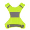 thumbnail image 3 of Vest, Easy To Carry Small Size Polyester Fibre Reflective Waistcoat, Breathable Outdoor For Running, 3 of 8
