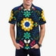 thumbnail image 1 of Balery Colorful Mexican Flower Camisa Polo de Hombre con Estampado, de Manga Corta y Tejido Medio, Camisa Tipo Golf Polo-Large, 1 of 6