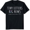 thumbnail image 2 of 100% Cotton Tiny Letters Big News Promoted To Big Sister Again 2026 T-Shirt, 2 of 5