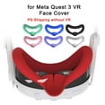 thumbnail image 2 of KRONDO Vr Silicone Face Pad Cover,Anti-Leakage Nose Pad for Meta Quest 3vr Virtual Reality Headset Cover,for Meta Quest 3 Head Cushion Pad,for Meta Quest 3 Vr Headset Eye Mask Cover, 2 of 9