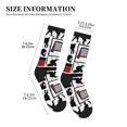 thumbnail image 3 of Women's Men's Hockey Player Colorful Novelty Pattern Crew Athletic Socks, 3 of 7