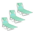 thumbnail image 1 of Ostrich Chaise Lounge Folding Sunbathing Poolside Beach Chair (3 Pack), 1 of 12