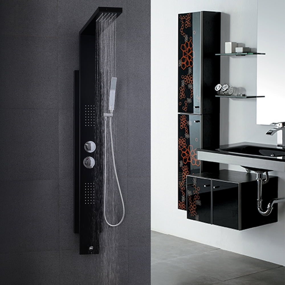 KES SUS 304 Stainless Steel Thermostatic Shower Panel 5Function