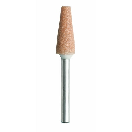 Dremel 953 1/4 inch Aluminum Oxide Pointed Cone Shaped Grinding Stone, (Best Grinding Wheel For Aluminum)