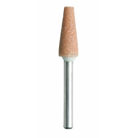 Dremel 953 1/4 inch Aluminum Oxide Pointed Cone Shaped Grinding Stone,