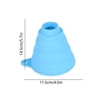 thumbnail image 3 of Funnels for Kitchen Use Filling Bottles,Kitchen Funnels,Foldable Silicone Funnel,5.7IN Collapsible Small & Large Funnels for Kitchen, Water Bottles & Liquid Transfer(Sky Blue), 3 of 6