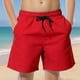 thumbnail image 1 of Odeerbi 6-14 Años Niños Color Sólido Pantalones Cortos de Playa Seco Rápido Con Bolsillos Elásticos Pantalones Cortos de La Tabla de La Cintura, 1 of 9