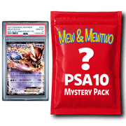 Mew or Mewtwo PSA 10 Graded PKM Card Mystery Pack Trading Card Game