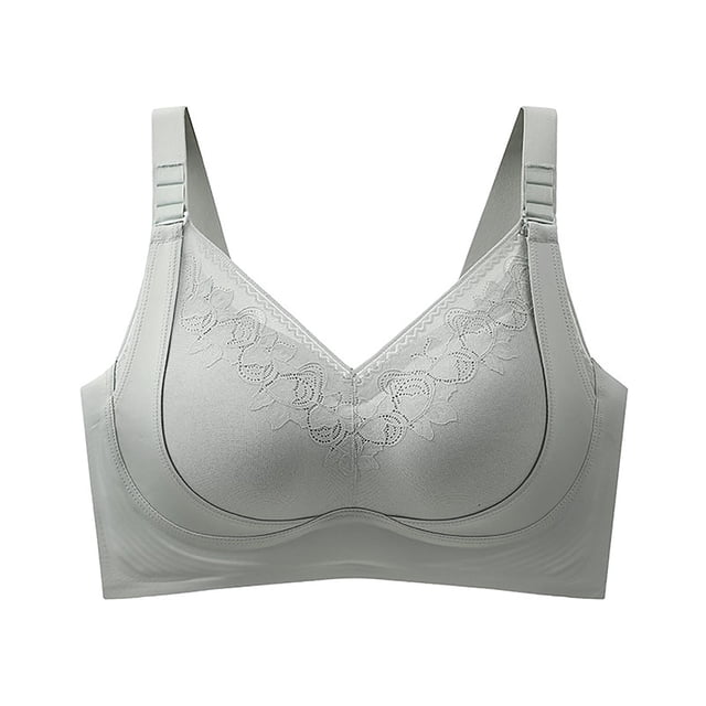 Seamless Fixed Cup Non Wire Support Bra for Everyday Wear Adjustable Comfort and Lift
