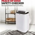 thumbnail image 3 of Honeywell 8,000 BTU (11,000 BTU ASHRAE) Portable Air Conditioner, Cools Rooms Up to 500 Square Feet, HM2CESAWK8, 3 of 6
