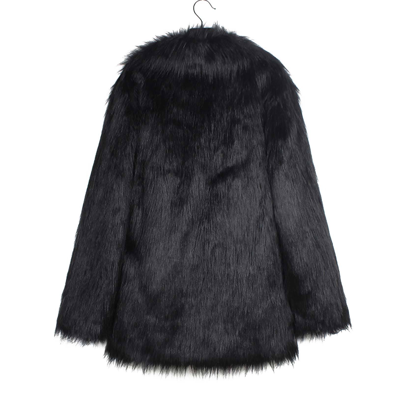 エピヌfeminine fur collar long coat（black） エピヌfeminine fur collar long coat（black）