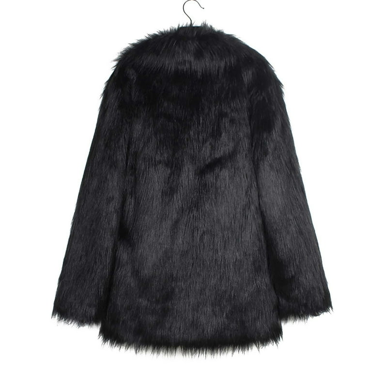 ジャケット・アウター LA PEAU DE GEMshaggy middle coat ジャケット・アウター LA PEAU DE GEM shaggy middle coat black