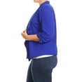 thumbnail image 3 of Women's Plus Size Women's Trendy Style Open Front Casual Blazer Jacket, 3 of 4