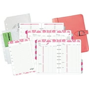 Day-Timer, DTM48434, Pink Ribbon Snap Leather Starter Set, 1 Each, Pink