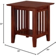 thumbnail image 6 of ZXNYH Atlantic Furniture Mission End Table, Walnut, 6 of 6