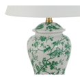 thumbnail image 6 of JONATHAN Y Penelope 22" French Country Cottage Ceramic/Iron Chinoiserie Ginger Jar LED Table Lamp, White/Green, JYL3005B, 6 of 7