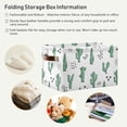 thumbnail image 6 of FREEAMG Collapsible Storage Basket Cactus Rectangular Storage Bins Baskets Toys Storage Bins with Handles for Bedroom Home Office 1PCS, 6 of 7