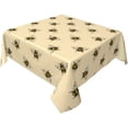 thumbnail image 2 of 60x60 Inch Table Cloths for Square Tables, Honey Bee Tablecloth, Farmhouse Table Cover for Dining Table Waterproof Wipeable Tablecloths for Kitchen Dining Room Party, 2 of 6