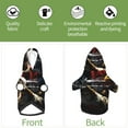 thumbnail image 6 of Honeii American Bald Eagle Warrior Print Small Dog Hoodies Pet Hooded Sweatshirts Fall Winter Puppy Cat Sweaters Warm Clothes for Small Dogs Outfits Costume-X-Small, 6 of 7