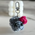 thumbnail image 5 of Hand Knitted Hamster Keychain Cute Plush Bag Charm and Key Gift for Friends, 5 of 5