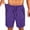 Purple, variant on Tumotour Plus Size Breathable Mesh Board Shorts for Men Summer Drawstring Elastic Waisted Bermuda Shorts Athletic Workout Shorts Running Shorts with Zip Pockets