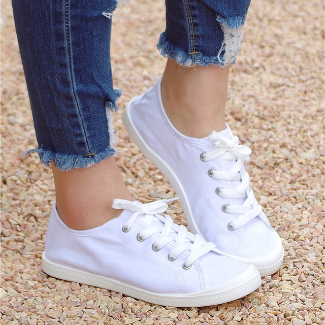 Zapatos de lona de corte bajo Zapatos planos casuales para estudiantes de la versión coreana perezosa de un pie Wmkox8yii FOPL631