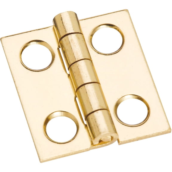 National Hardware - V1801 3/4" x 11/16" Hinge 4/pk - Polished Brass