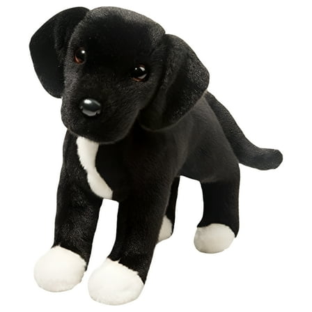 Douglas Toys Twister Black Lab / Pitbull Mix Plush Dog, 17"