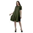 thumbnail image 4 of Moomaya Cotton Flex Tunic Dresses Women Short Sleeve Casual Summer Clothing, 4 of 6