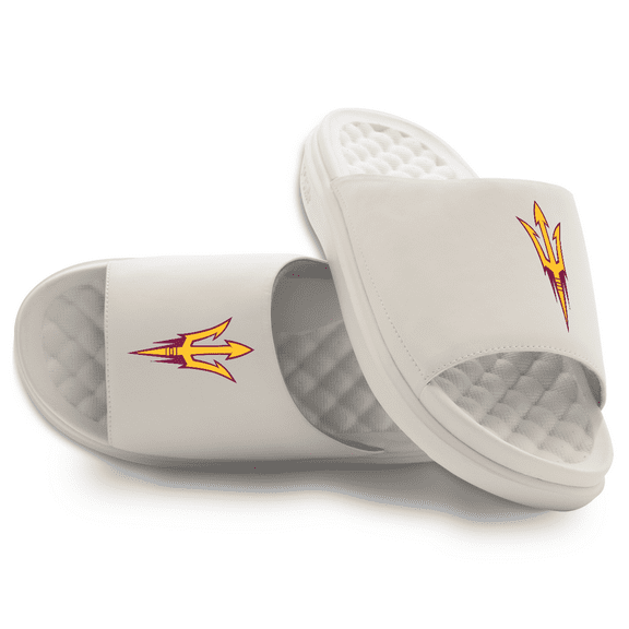 Youth ISlide Cream Arizona State Sun Devils Primary Motive Slide Sandals
