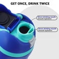 thumbnail image 4 of Tapa de repuesto, botella de agua con un solo clic, compatible con vasos Owala de 16 oz, 24 oz, 32 oz, 40 oz, reemplazo de sorbo gratuito Owala, 4 of 5