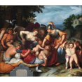 thumbnail image 3 of Otto van Veen 14x12 Black Modern Framed Museum Art Print Titled - Allegory of the Temptations of Youth (1597 - 1610), 3 of 5