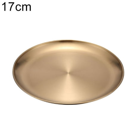 

iaksohdu 14/17/20/23/26cm Round Dining Plate Tableware Meat Dessert Pizza Dish Fruit Tray