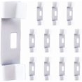 thumbnail image 1 of 12 Pcs Lames de Store Vertical Blanches Remplacement de Pales en Fer Économiseurs de Fenêtre Métal Réutilisable Réparation Rideaux Clip Crochet Onglets Kits Accessoires pour Fixer Lames de Store Vertical Fabrication DIY, 1 of 9