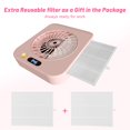 thumbnail image 2 of Nail Dust Collector with 2 Cleanable & Reusable Filters,Dust Extractor Compact Vacuum Fan Dust Collector,Suction Machine for Acrylic Home N, 2 of 9