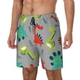 thumbnail image 2 of Haiem Cute Dinosaur Men'S Quick-Dry Swim Trunks: Comfortable Beach Shorts With Mesh Lining And Pockets - Ideal For Swimming And Sunbathing X-Large, 2 of 9