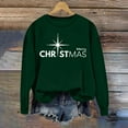 thumbnail image 4 of ShiShine Merry Christmas Fall Sweatshirt for Women Funny Xmas Shirt Long Sleeve Crewneck Pullover Tops, 4 of 6