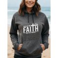 thumbnail image 3 of Christian Gospel Hoodie for Men Women, Faith Pullover Hooded Sweatshirt, Cozy Cotton Poly Blend, Inspirational Casual Outfit, 3 of 5