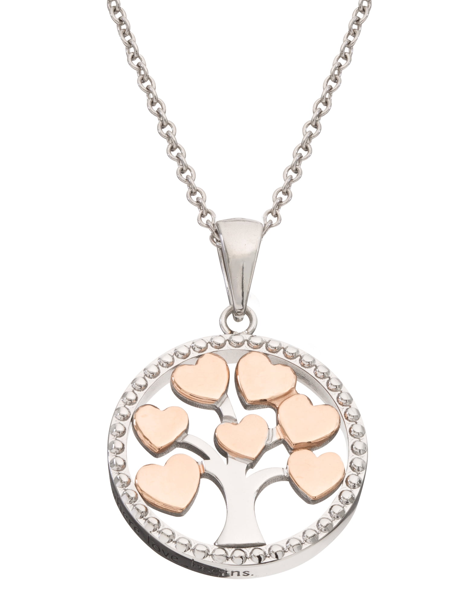 Two tone tree of life pendant Clearance